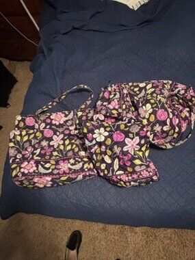 Vera Bradley Set of 3 Duffle and Tote Bag Set